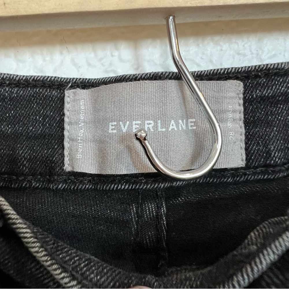 Everlane- High Rise Button Fly Washed Out Jeans - 28 - Picture 6 of 7